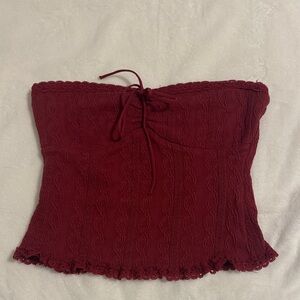 Edikted Burgundy Crop Top